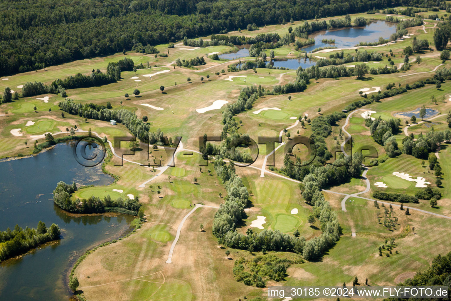 Golfclub Dreihof à Essingen dans le département Rhénanie-Palatinat, Allemagne vue du ciel