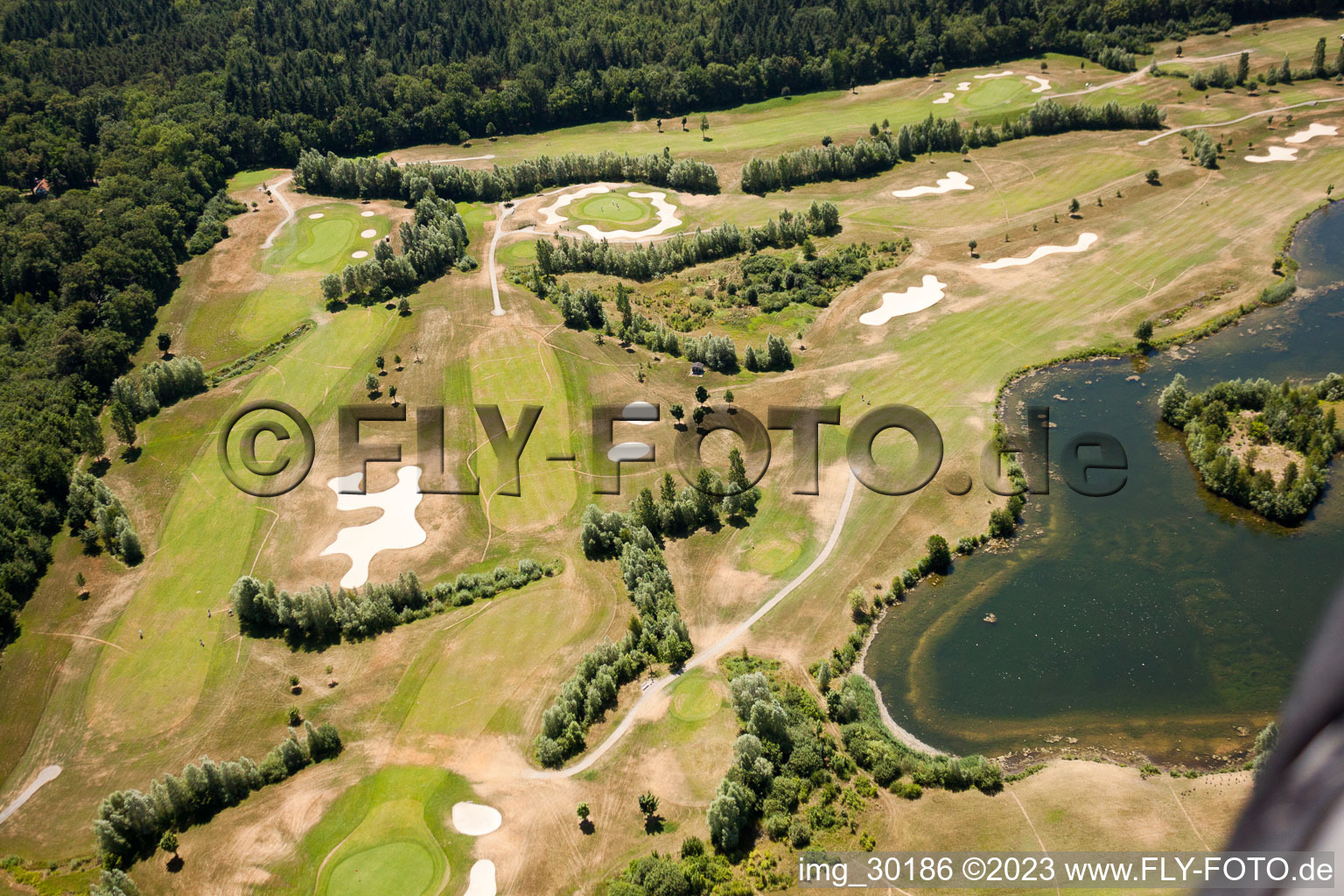 Enregistrement par drone de Golfclub Dreihof à Essingen dans le département Rhénanie-Palatinat, Allemagne