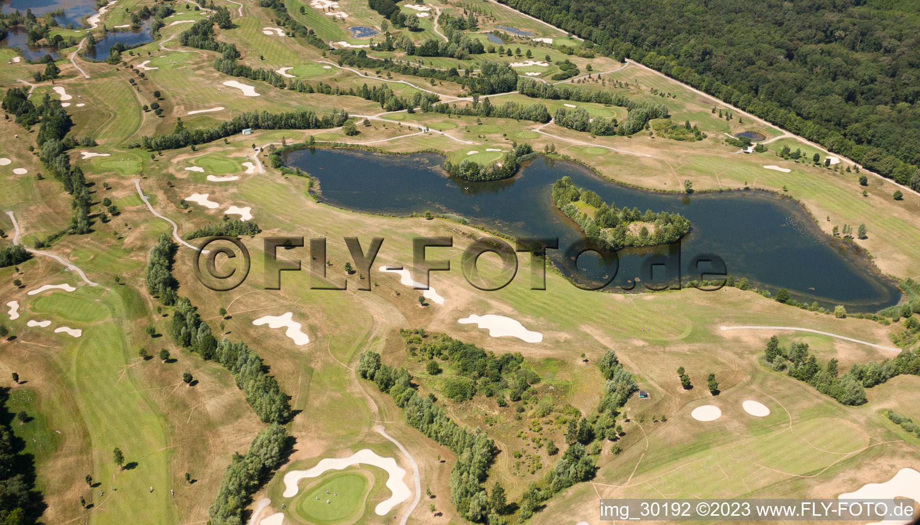 Golfclub Dreihof à Essingen dans le département Rhénanie-Palatinat, Allemagne d'un drone