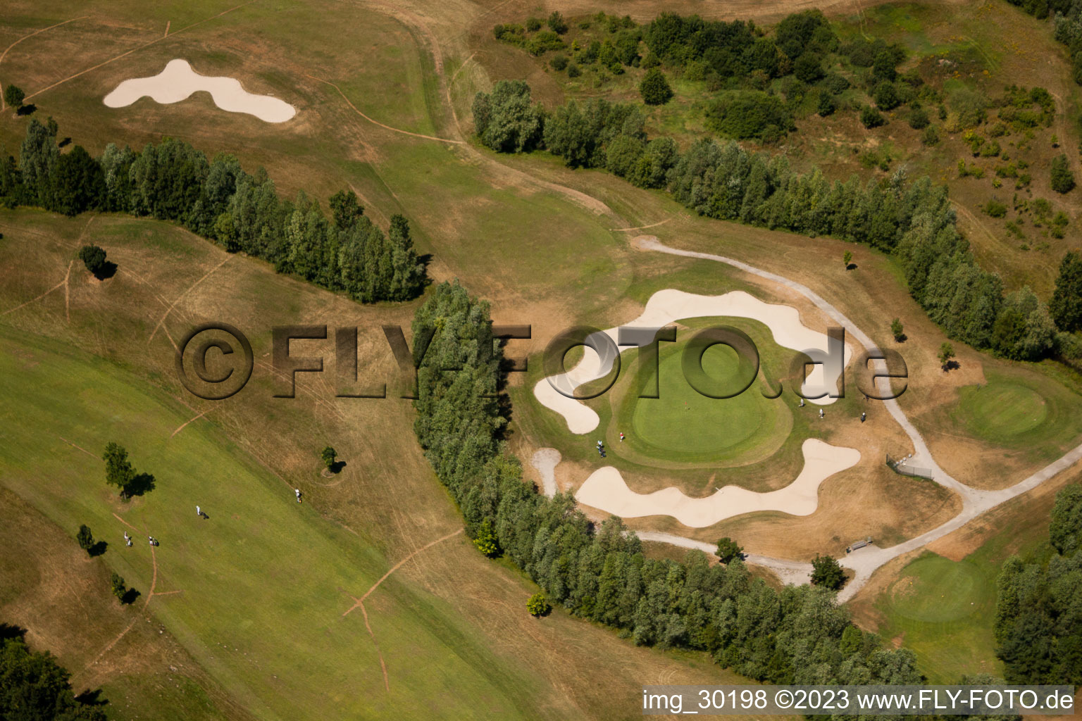 Vue oblique de Golfclub Dreihof à Essingen dans le département Rhénanie-Palatinat, Allemagne