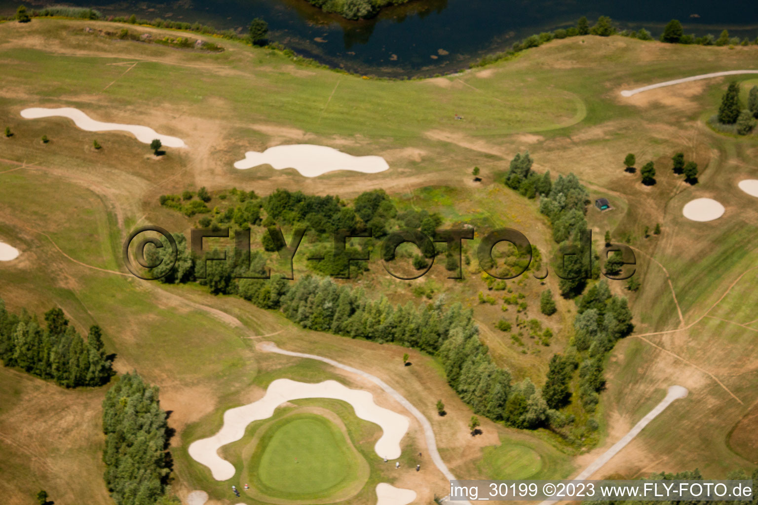 Golfclub Dreihof à Essingen dans le département Rhénanie-Palatinat, Allemagne d'en haut