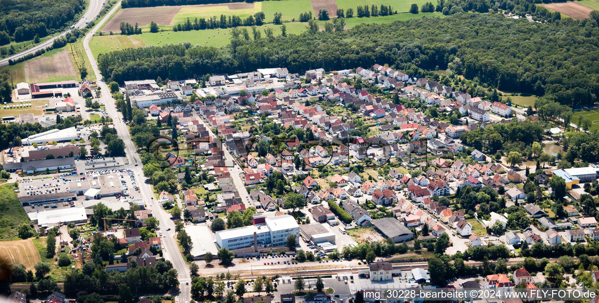 Enregistrement par drone de Règlement à Kandel dans le département Rhénanie-Palatinat, Allemagne