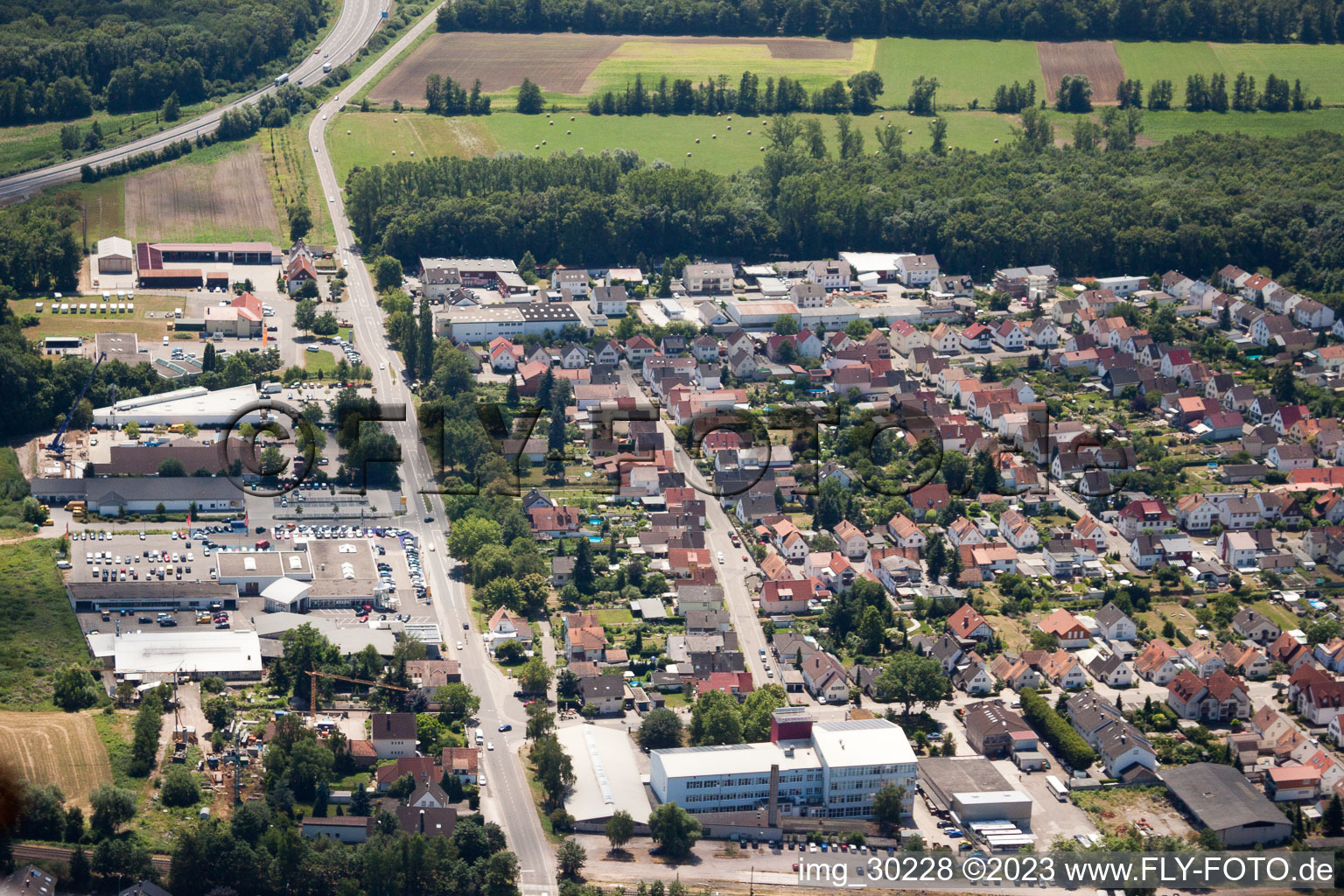 Image drone de Règlement à Kandel dans le département Rhénanie-Palatinat, Allemagne