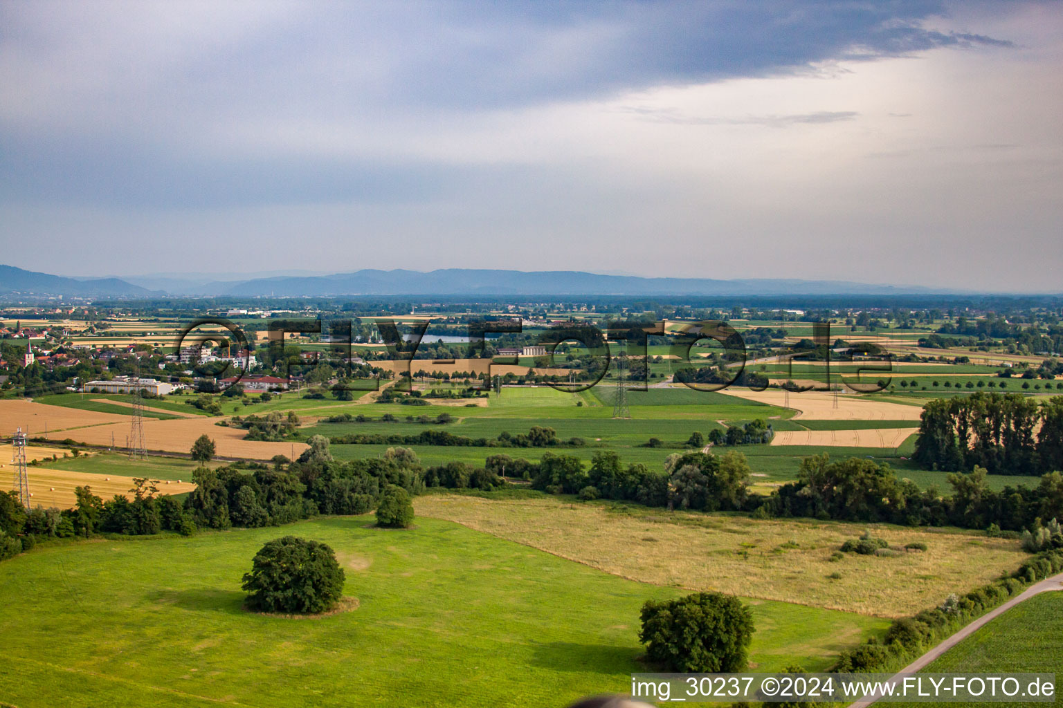 Vue oblique de Quartier Neumühl in Kehl dans le département Bade-Wurtemberg, Allemagne