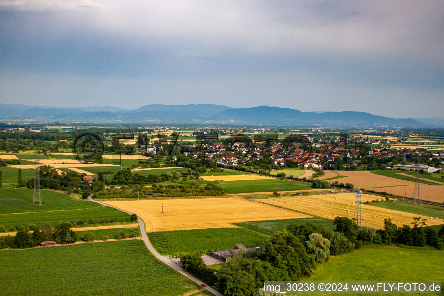 Quartier Neumühl in Kehl dans le département Bade-Wurtemberg, Allemagne d'en haut