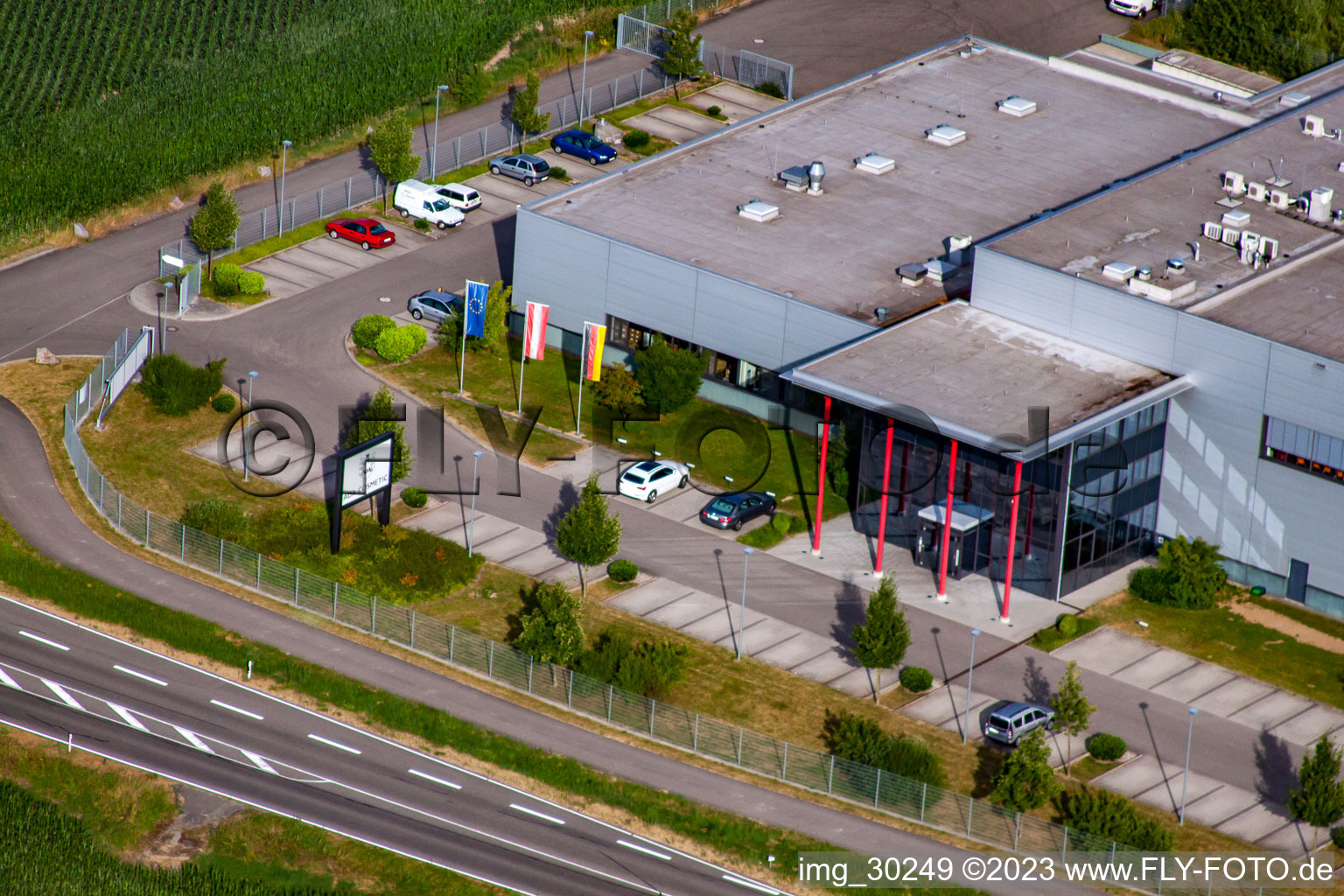 ADA Cosmetics International GmbH à le quartier Bodersweier in Kehl dans le département Bade-Wurtemberg, Allemagne d'en haut