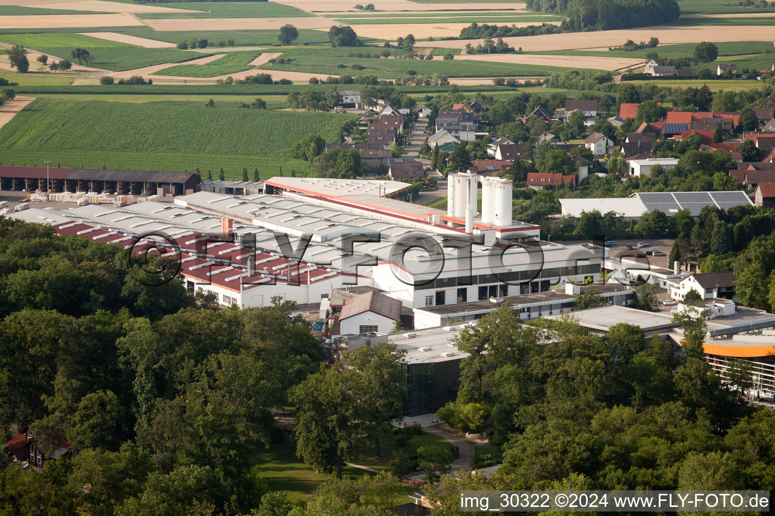 Vue aérienne de Maison Weber à le quartier Linx in Rheinau dans le département Bade-Wurtemberg, Allemagne