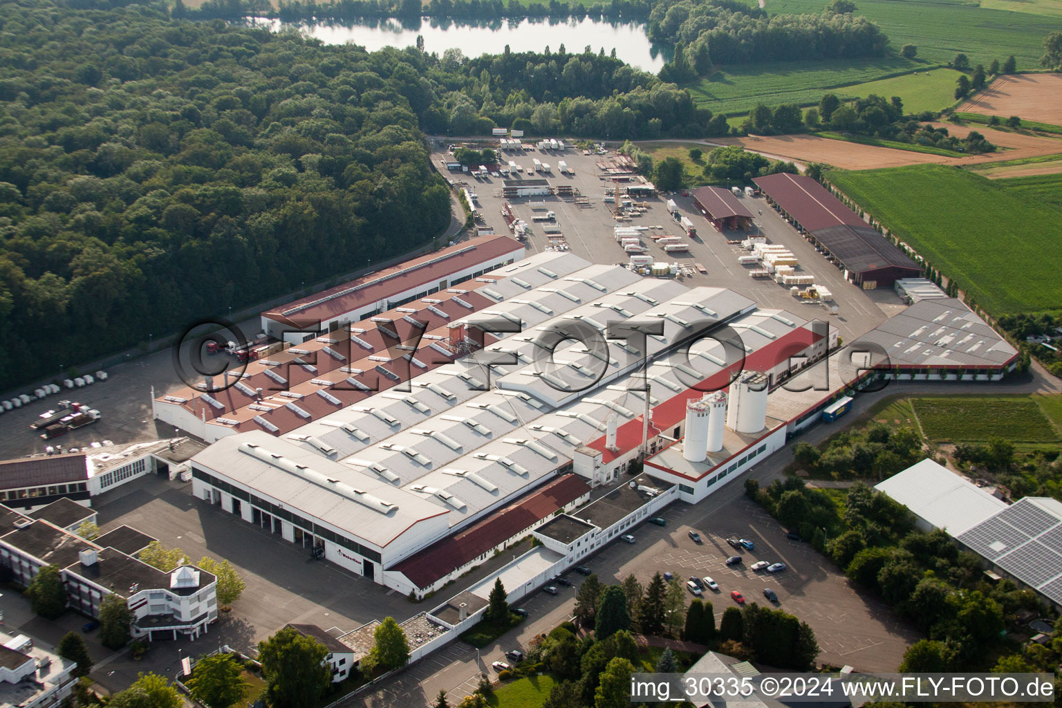 Maison Weber à le quartier Linx in Rheinau dans le département Bade-Wurtemberg, Allemagne depuis l'avion