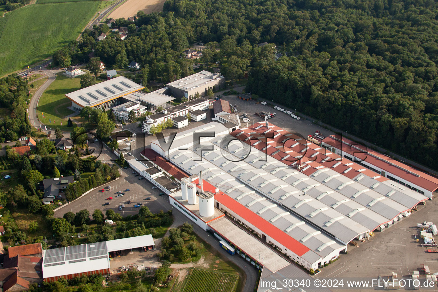 Image drone de Maison Weber à le quartier Linx in Rheinau dans le département Bade-Wurtemberg, Allemagne