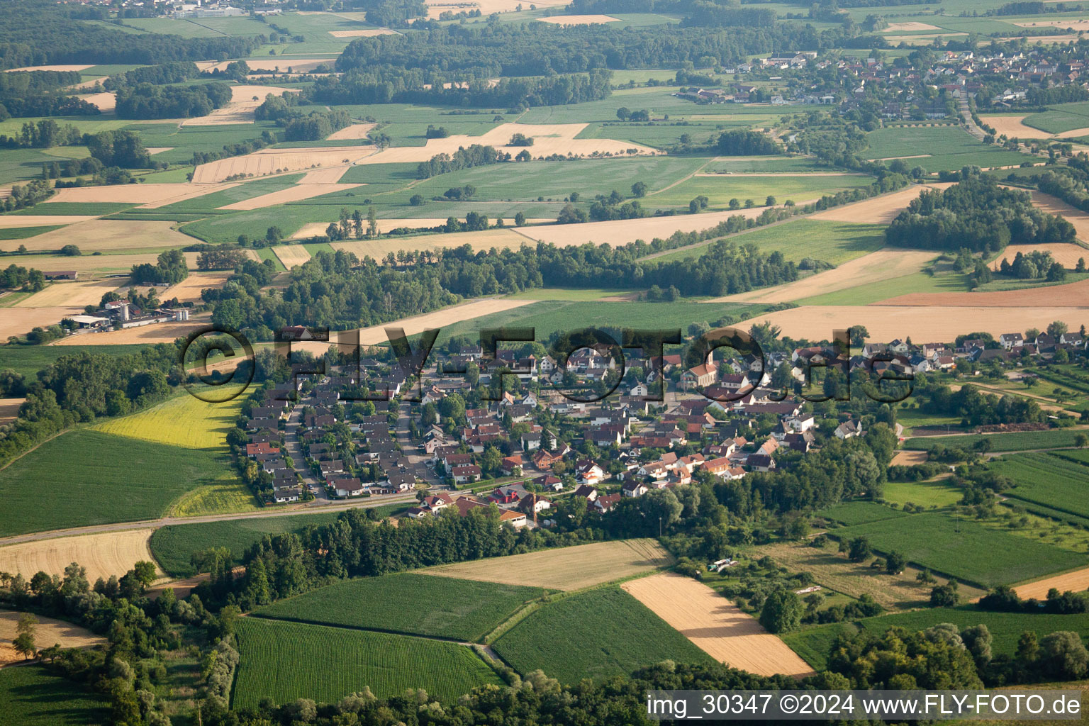 Quartier Diersheim in Rheinau dans le département Bade-Wurtemberg, Allemagne hors des airs