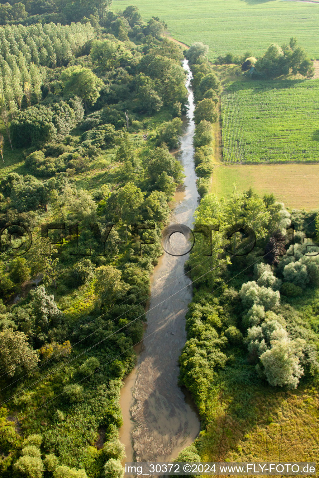 Enregistrement par drone de Gambsheim dans le département Bas Rhin, France