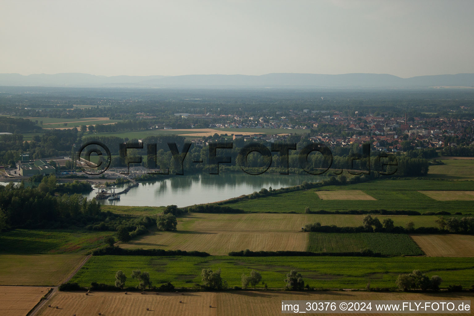 Bischwiller dans le département Bas Rhin, France d'en haut