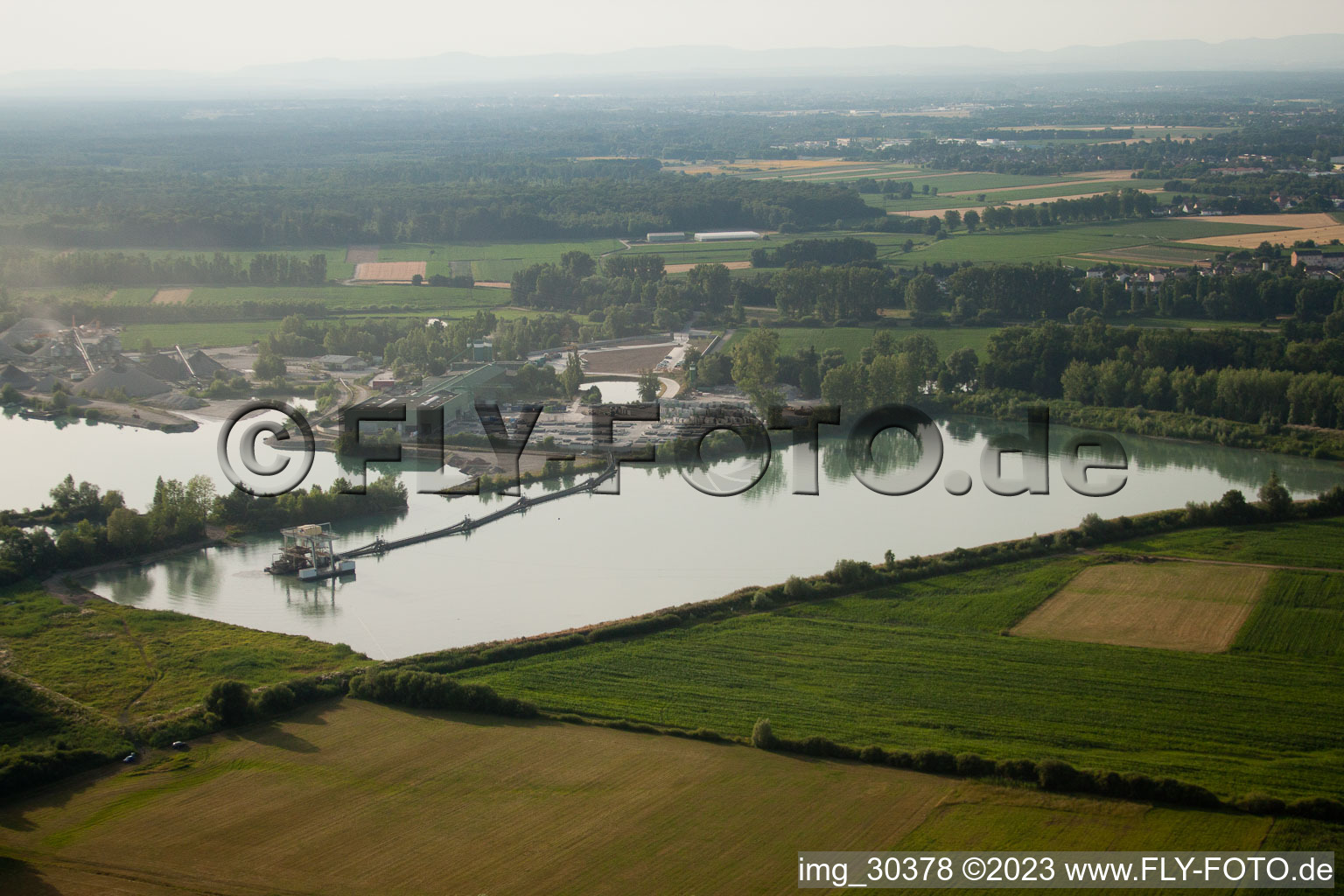 Bischwiller dans le département Bas Rhin, France vue d'en haut