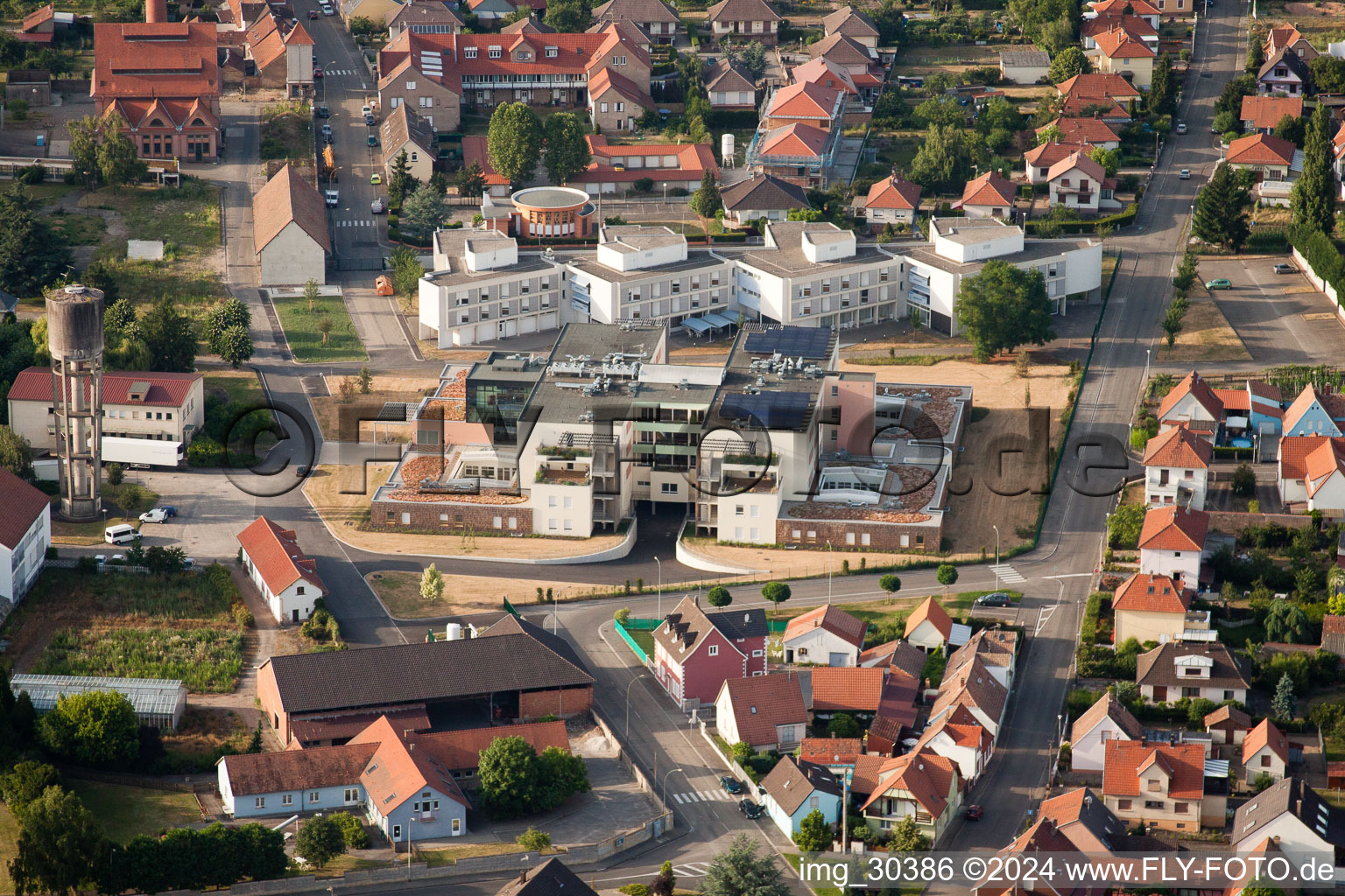 Bischwiller dans le département Bas Rhin, France d'un drone