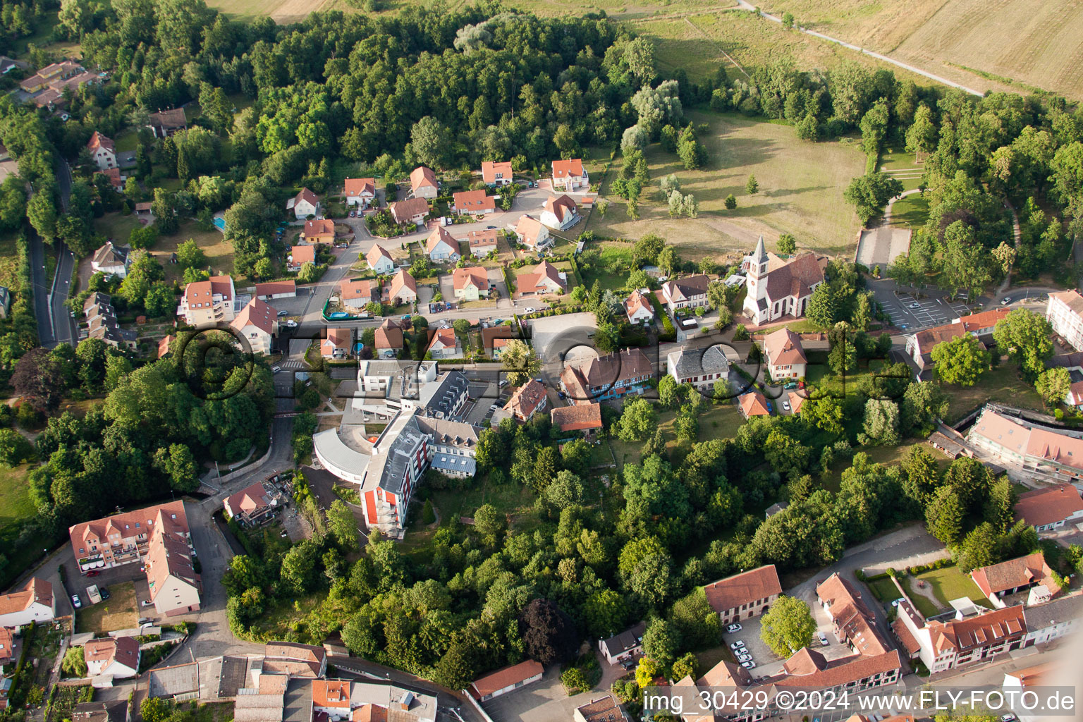 Bischwiller dans le département Bas Rhin, France d'un drone