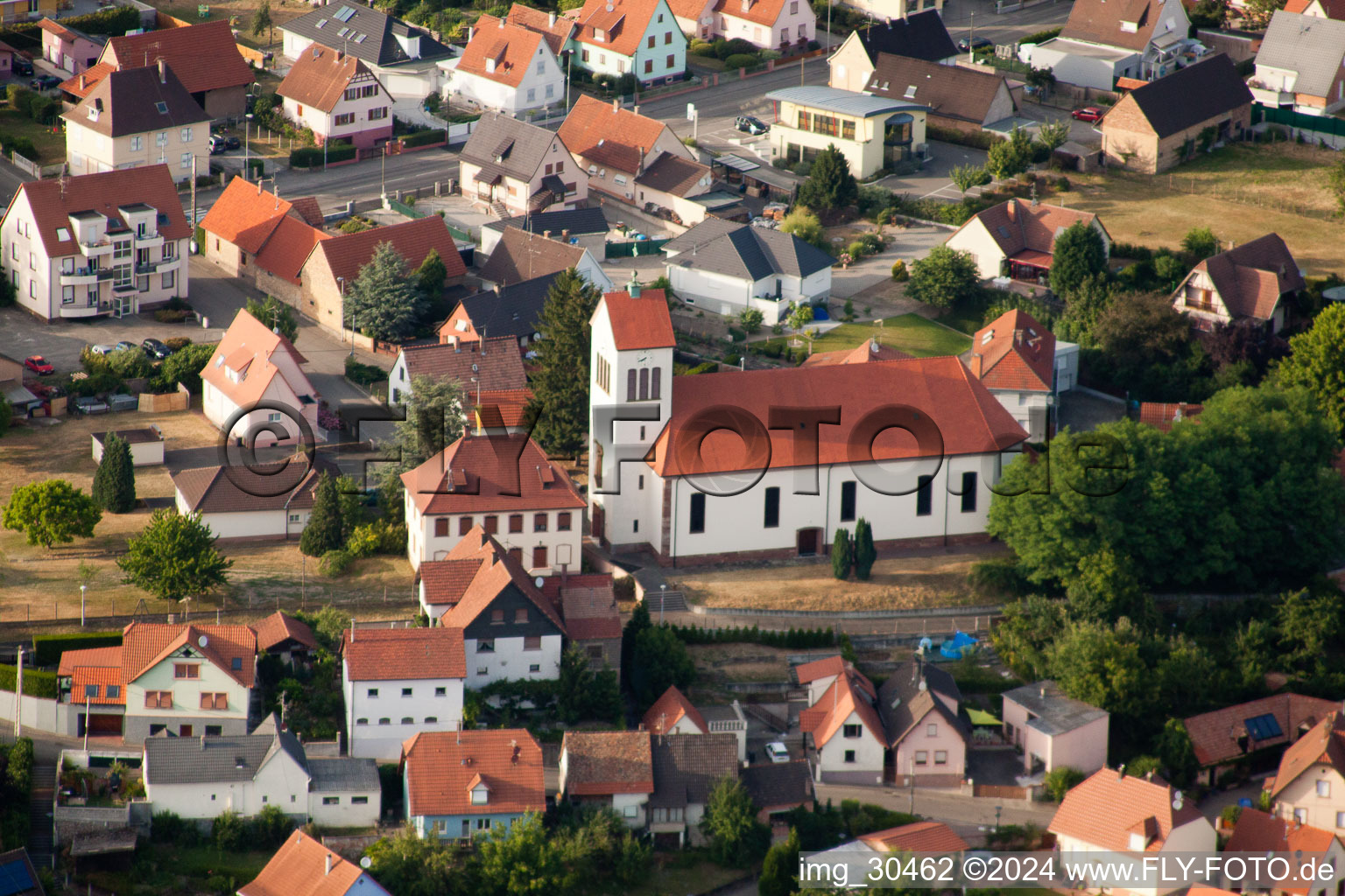 Schirrhein dans le département Bas Rhin, France vue du ciel