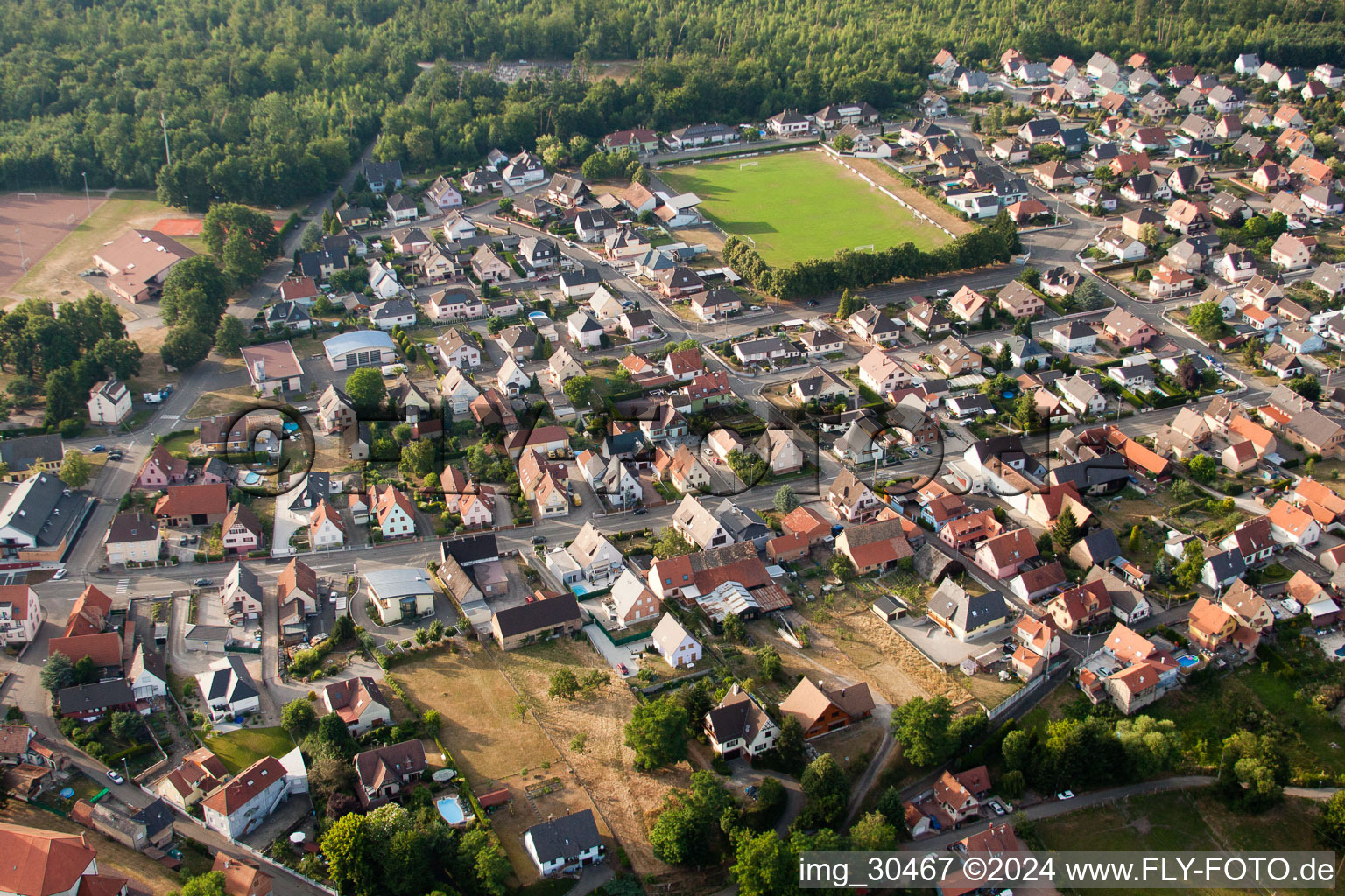 Schirrhoffen dans le département Bas Rhin, France vue d'en haut