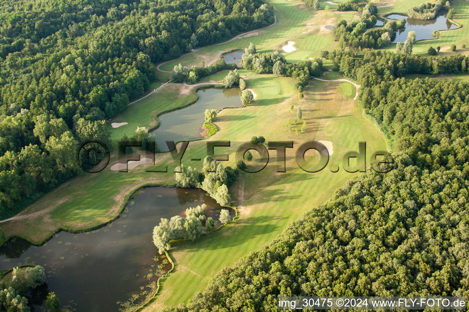 Vue oblique de Club de golf Soufflenheim Baden-Baden à Soufflenheim dans le département Bas Rhin, France