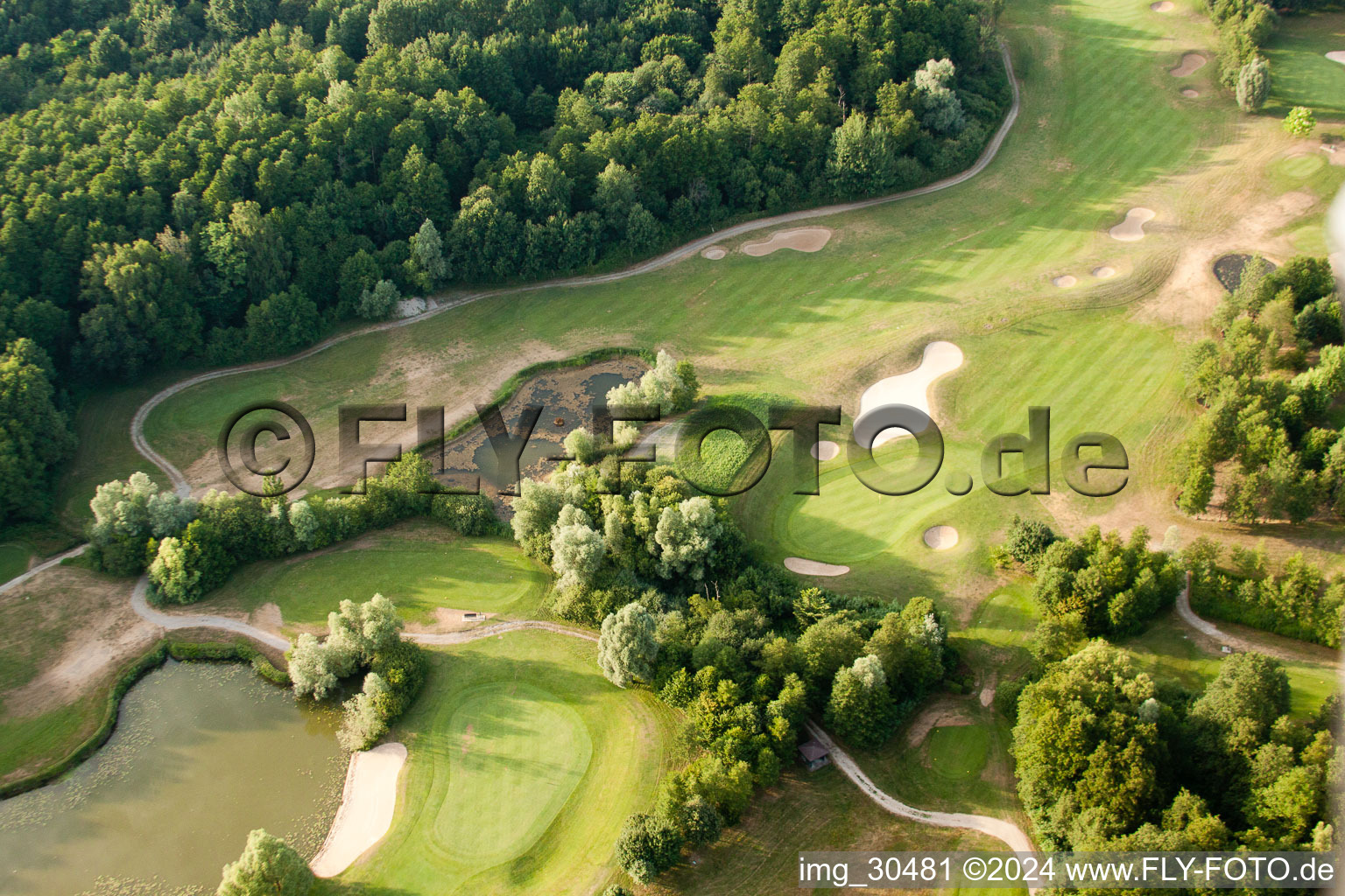 Club de golf Soufflenheim Baden-Baden à Soufflenheim dans le département Bas Rhin, France vue du ciel