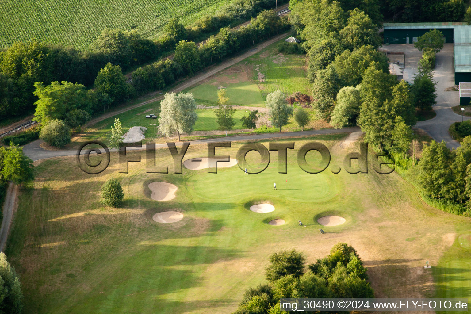 Vue oblique de Club de golf Soufflenheim Baden-Baden à Soufflenheim dans le département Bas Rhin, France