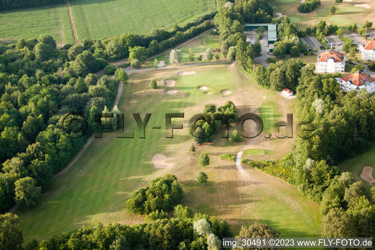 Club de golf Soufflenheim Baden-Baden à Soufflenheim dans le département Bas Rhin, France d'en haut