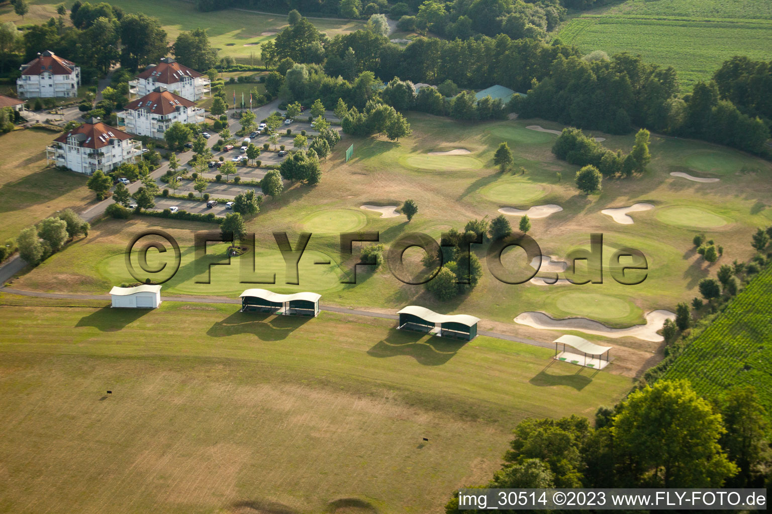 Club de golf Soufflenheim Baden-Baden à Soufflenheim dans le département Bas Rhin, France vue du ciel