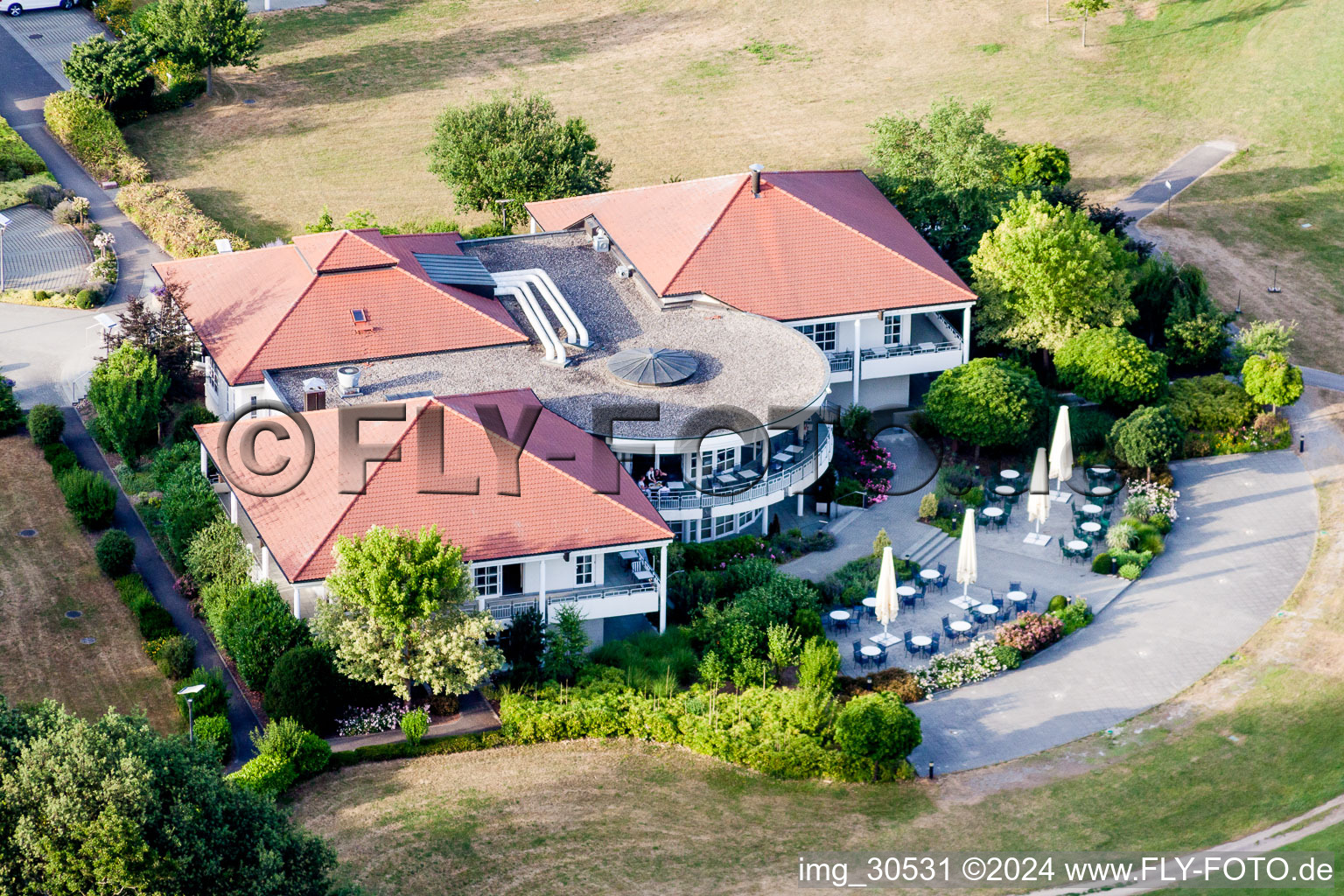 Photographie aérienne de Restaurant du Golf Club Soufflenheim Baden-Baden à Soufflenheim dans le département Bas Rhin, France