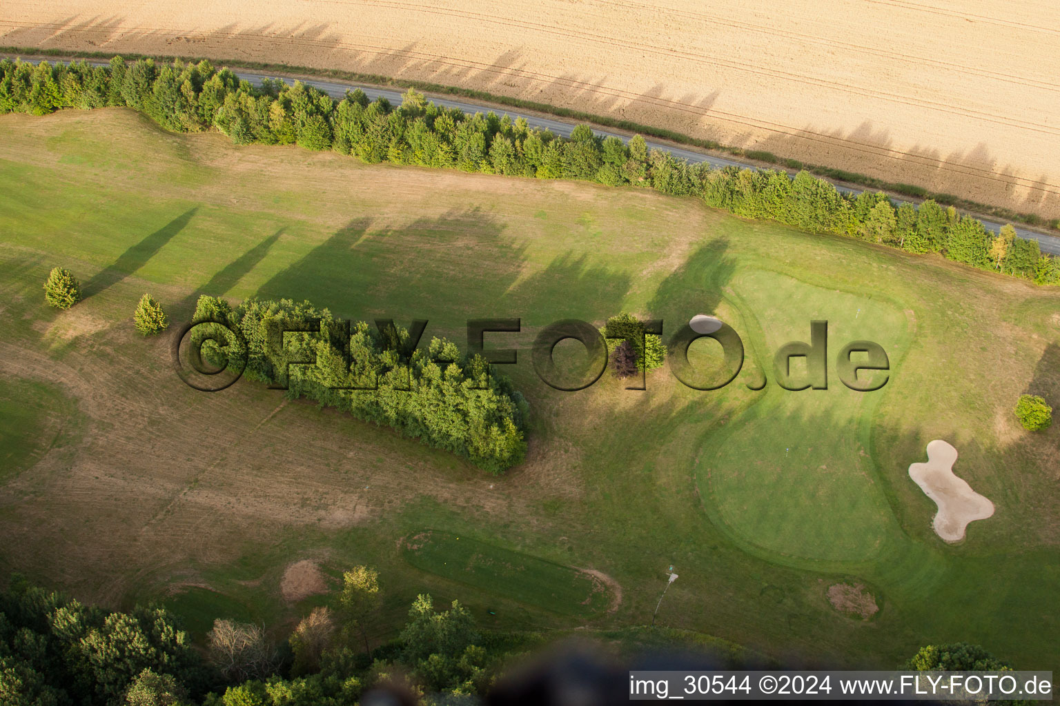 Club de golf Soufflenheim Baden-Baden à Soufflenheim dans le département Bas Rhin, France depuis l'avion