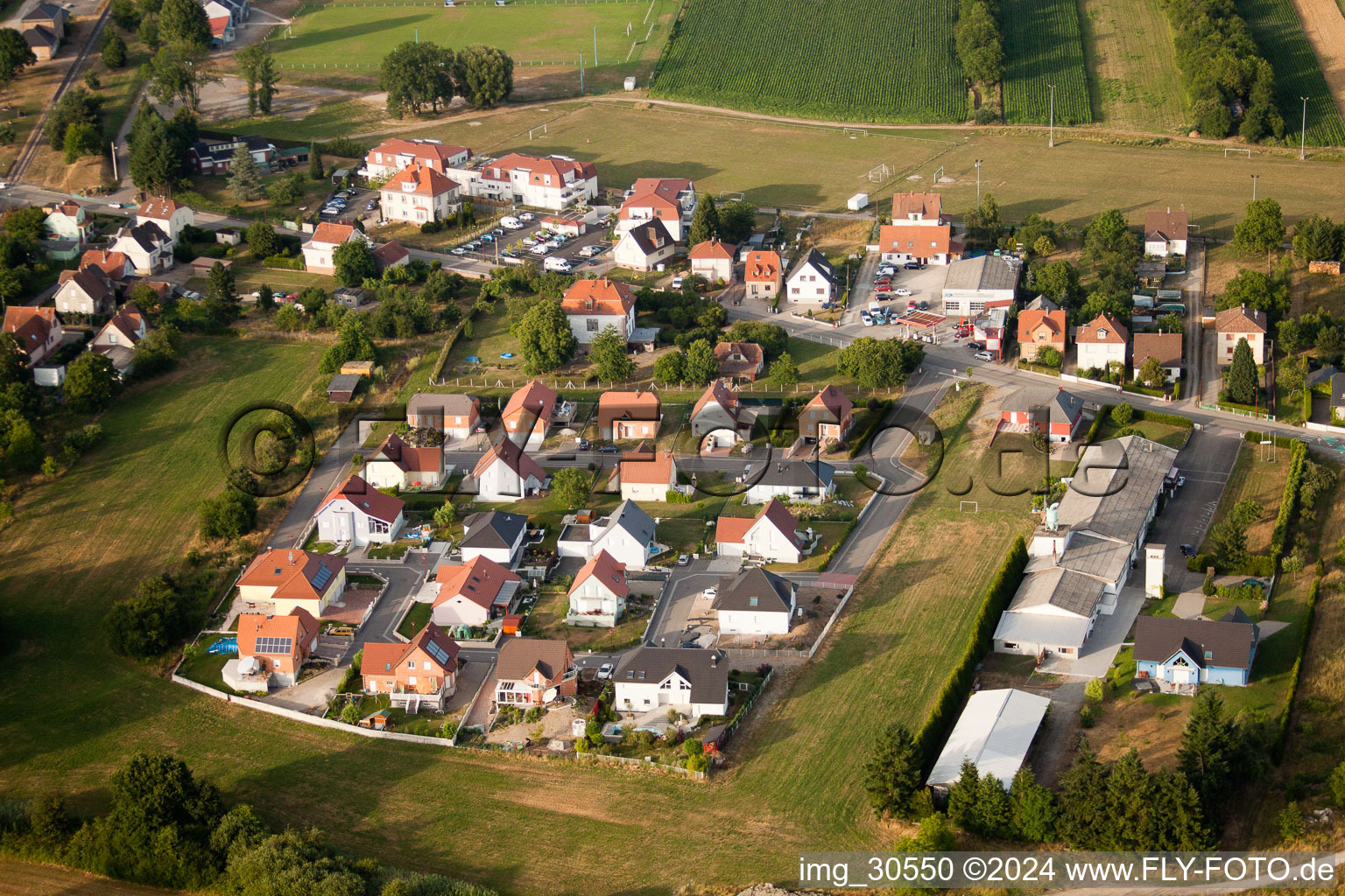 Photographie aérienne de Soufflenheim dans le département Bas Rhin, France