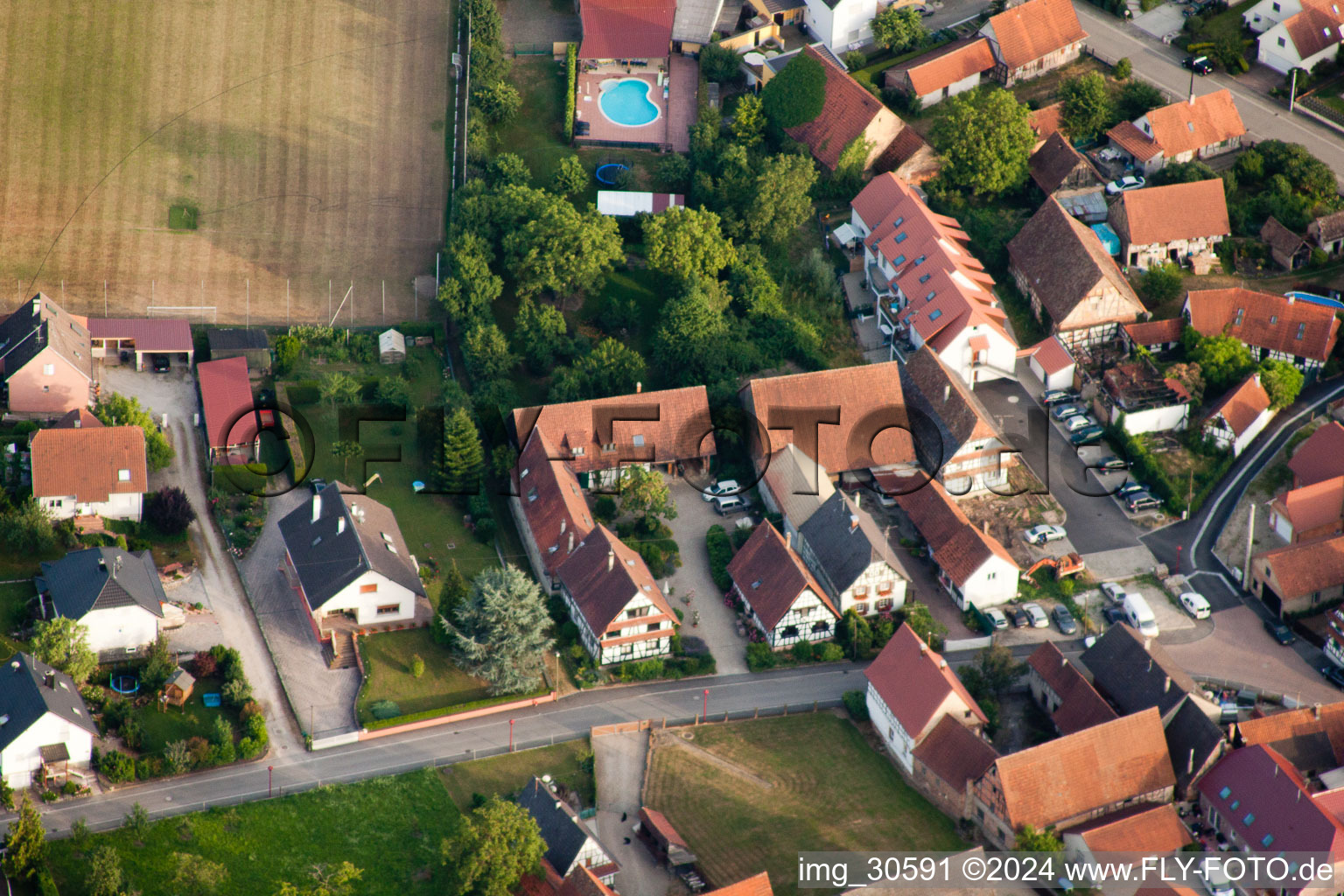 Image drone de Forstfeld dans le département Bas Rhin, France