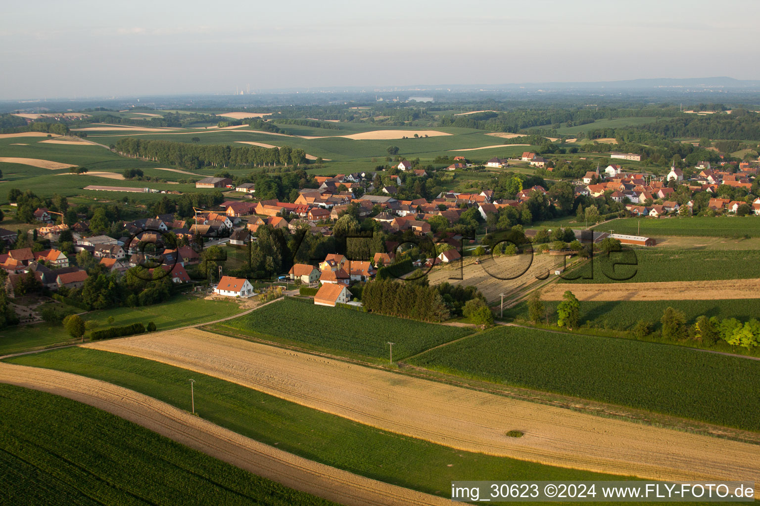 Wintzenbach dans le département Bas Rhin, France vue du ciel