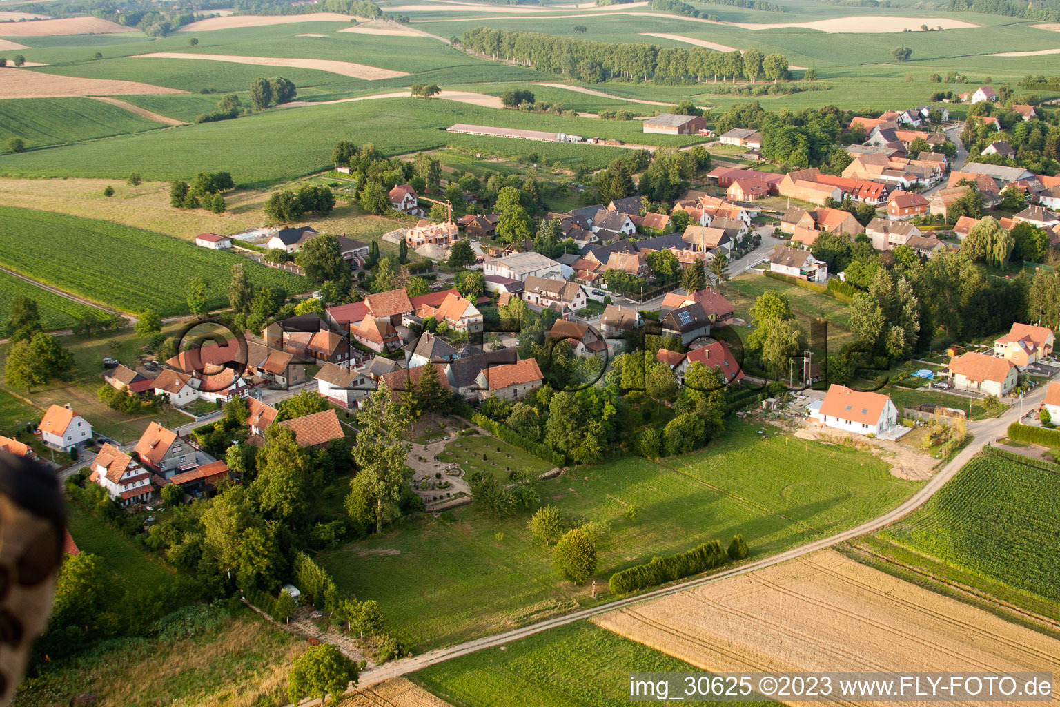 Image drone de Wintzenbach dans le département Bas Rhin, France