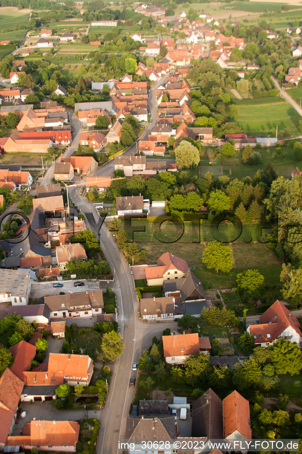 Wintzenbach dans le département Bas Rhin, France d'un drone