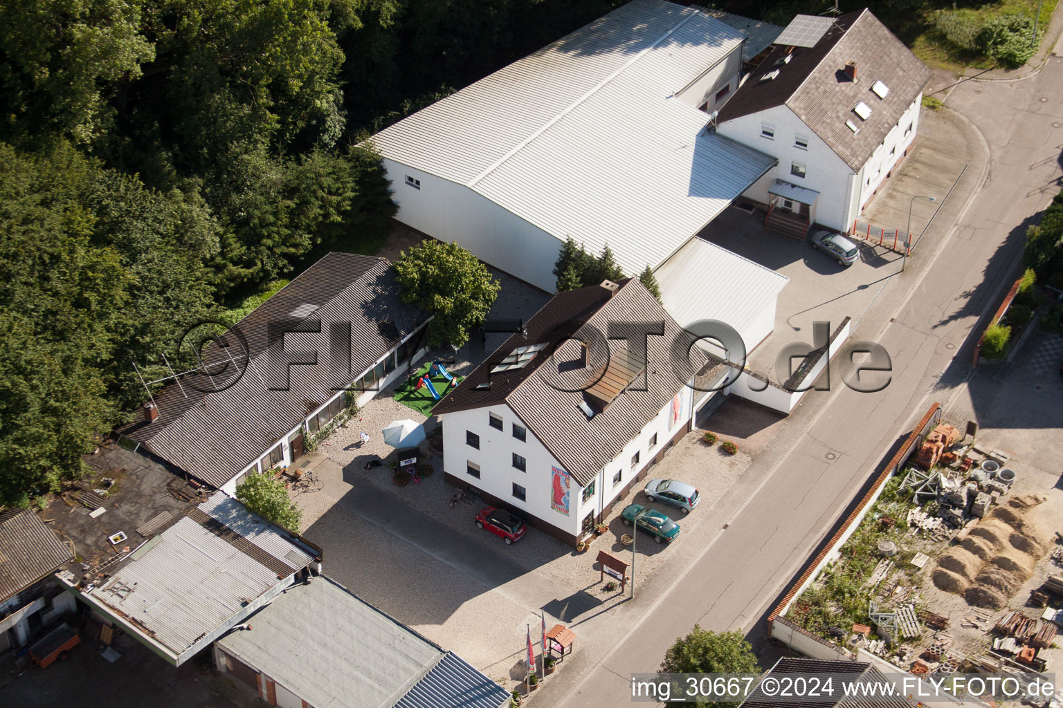 Vue aérienne de Elsässerstraße, Schuh-Walber à Kandel dans le département Rhénanie-Palatinat, Allemagne