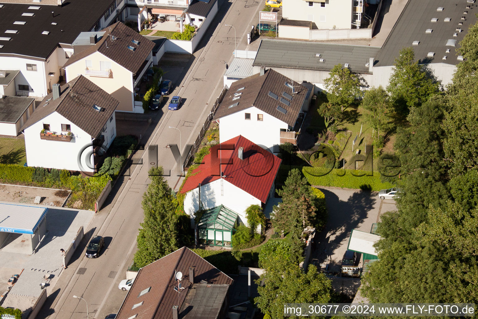 Elsässerstr à Kandel dans le département Rhénanie-Palatinat, Allemagne hors des airs