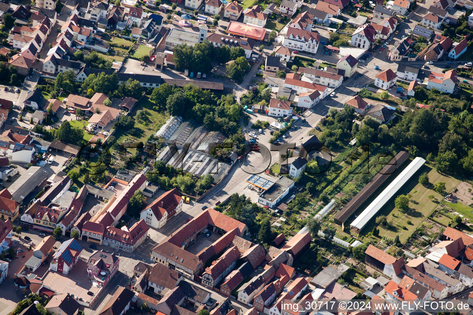 Photographie aérienne de Rülzheim dans le département Rhénanie-Palatinat, Allemagne