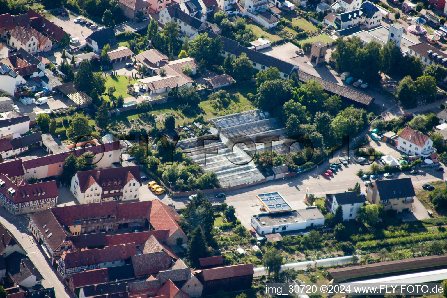 Rülzheim dans le département Rhénanie-Palatinat, Allemagne hors des airs