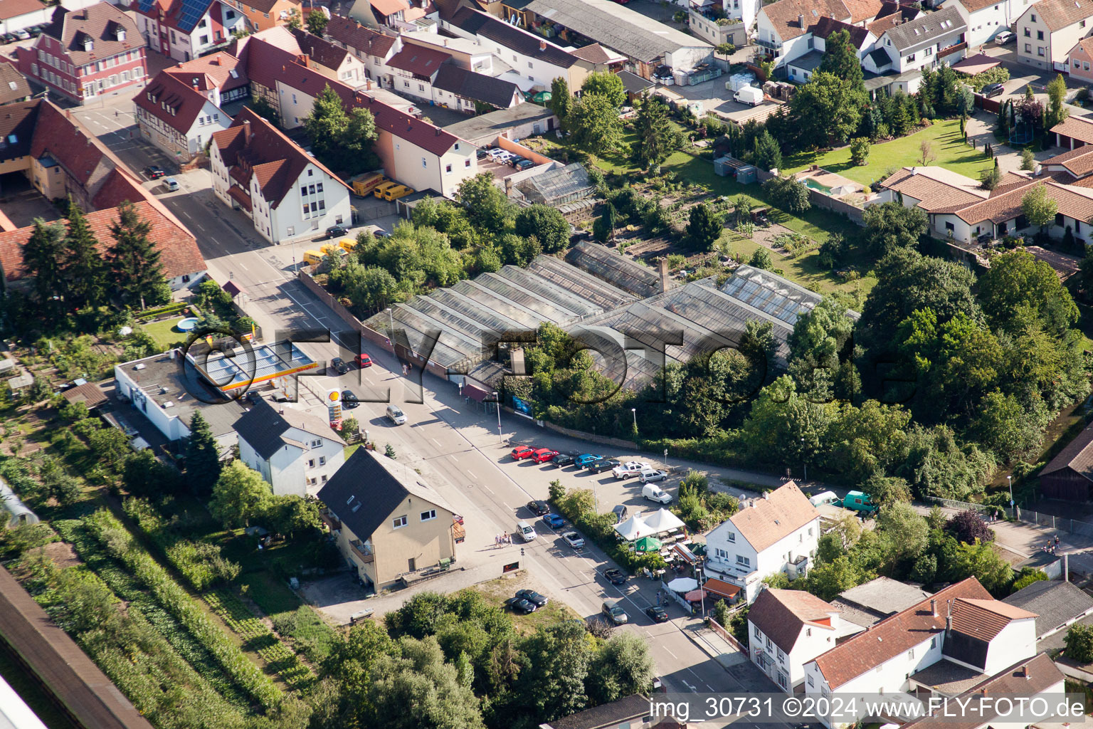 Photographie aérienne de Rülzheim dans le département Rhénanie-Palatinat, Allemagne