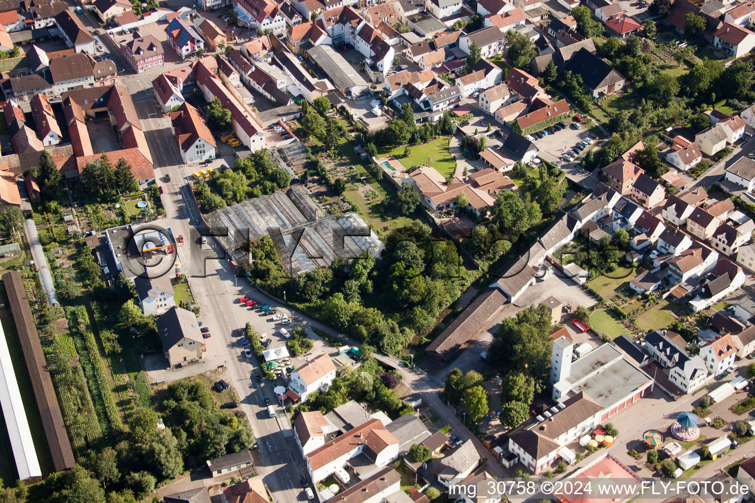 Rülzheim dans le département Rhénanie-Palatinat, Allemagne d'en haut