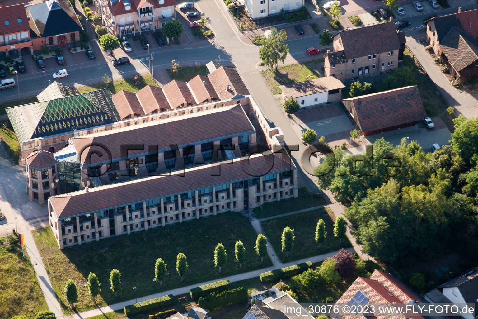 Vue oblique de Musée de la briqueterie à Jockgrim dans le département Rhénanie-Palatinat, Allemagne