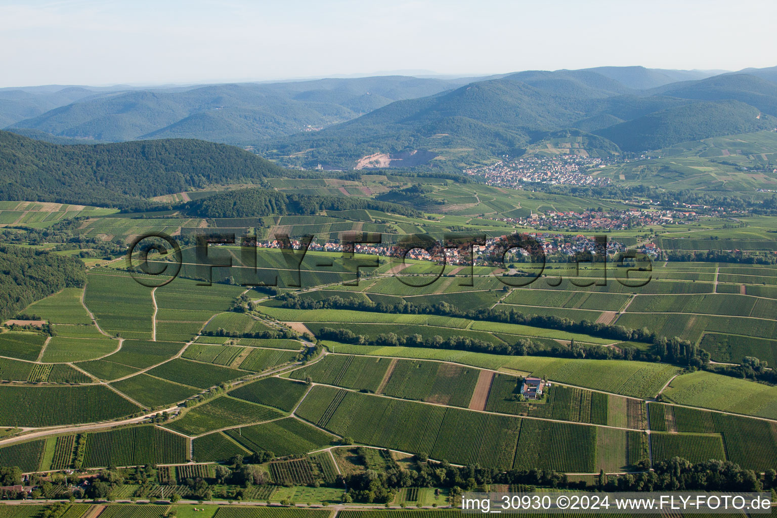 Ranschbach dans le département Rhénanie-Palatinat, Allemagne d'en haut