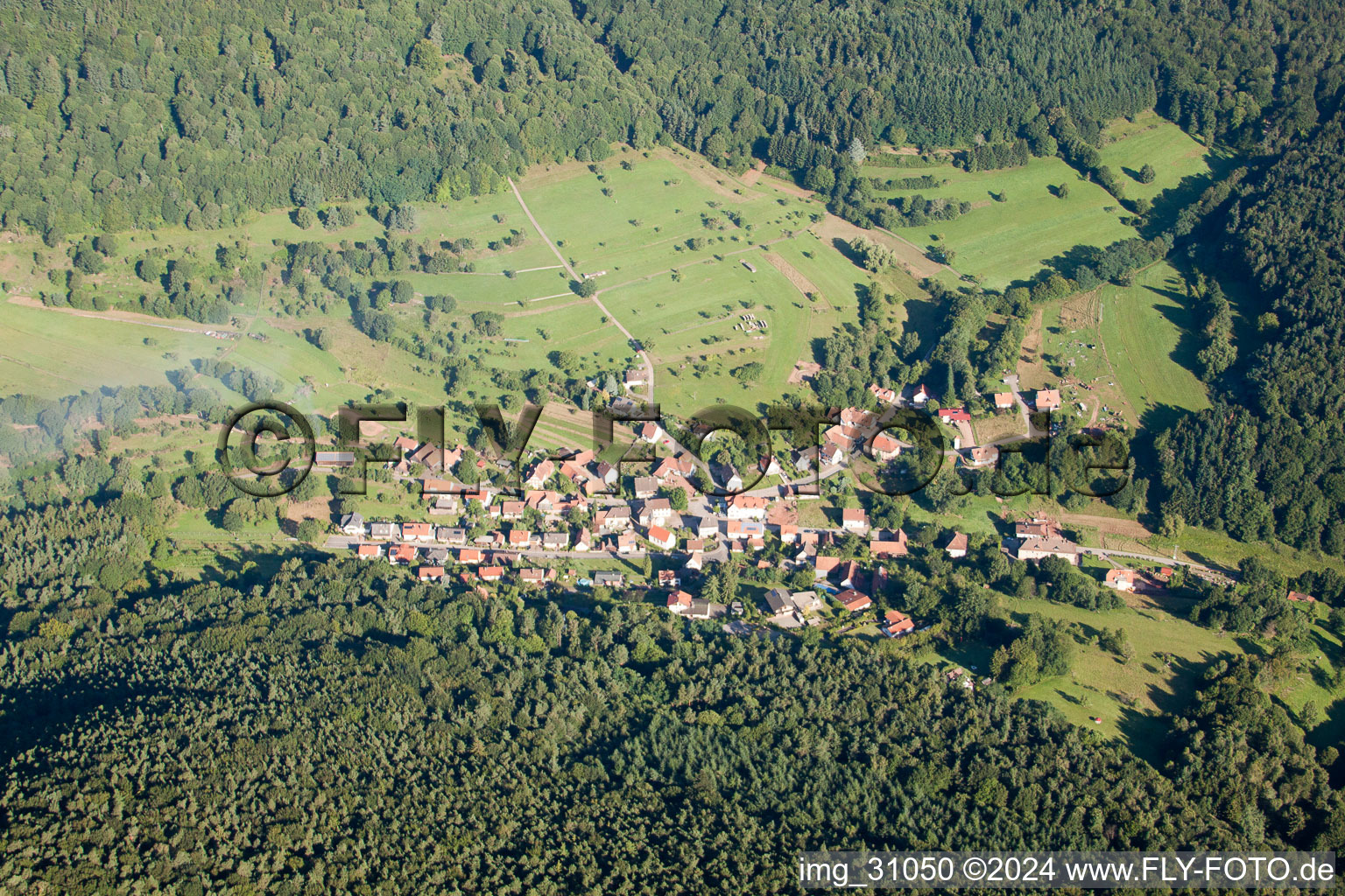 Nothweiler dans le département Rhénanie-Palatinat, Allemagne vue du ciel