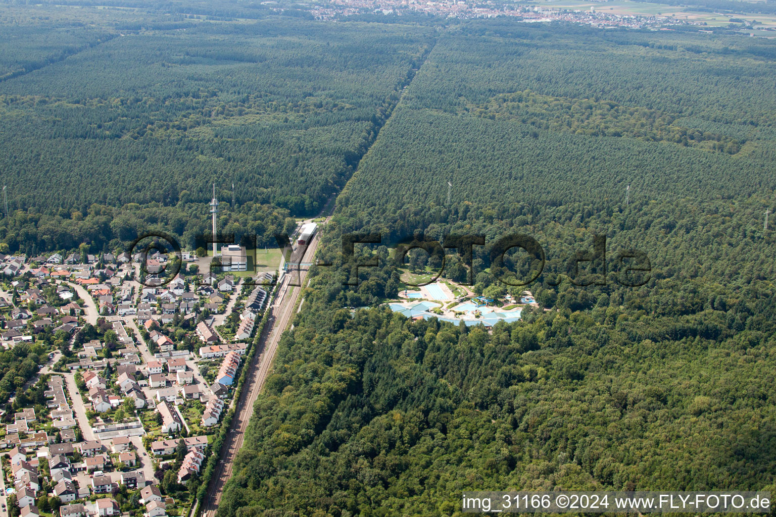 Dorschberg à Wörth am Rhein dans le département Rhénanie-Palatinat, Allemagne vue d'en haut