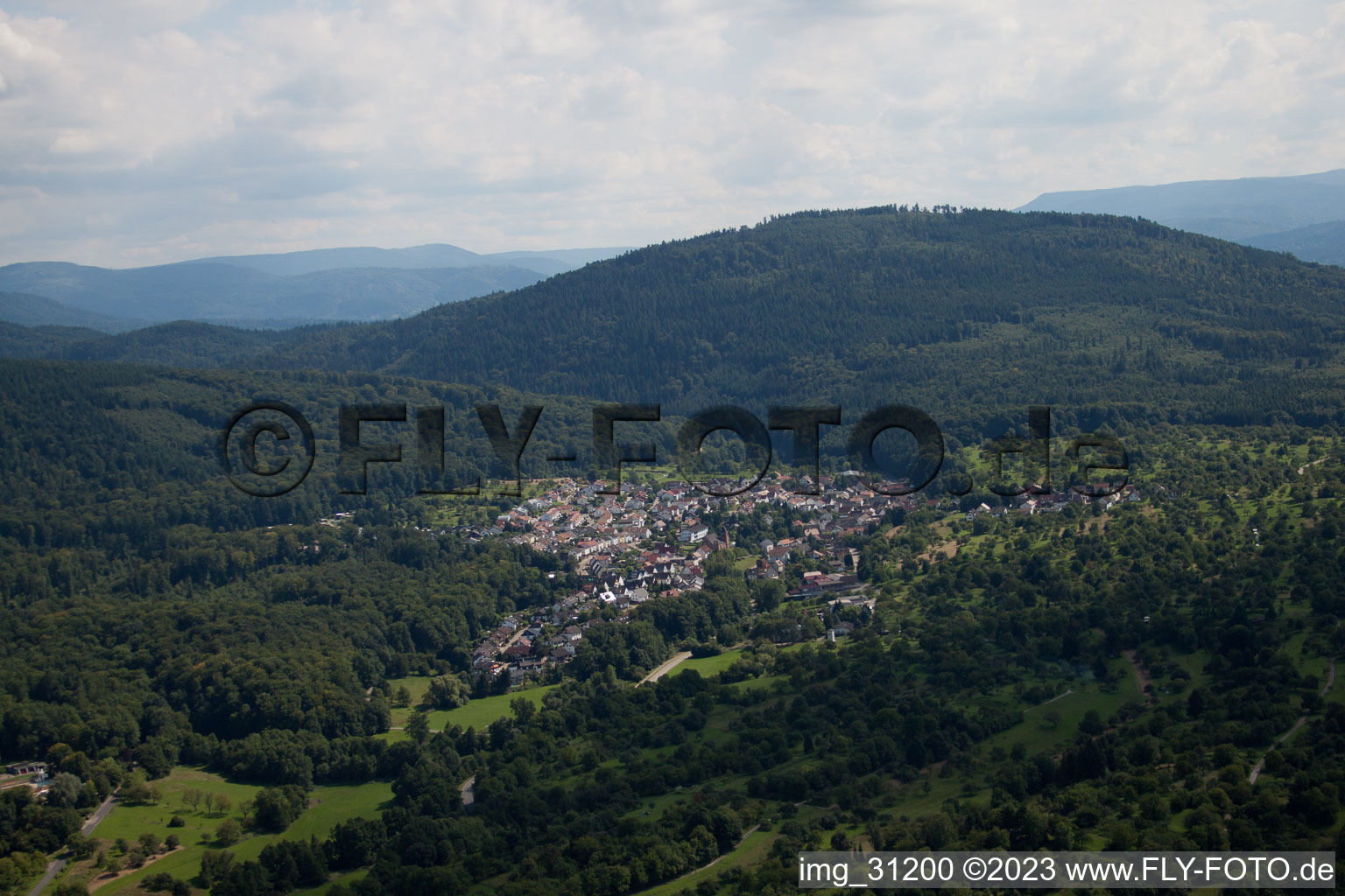 Photographie aérienne de De l'ouest à le quartier Waldprechtsweier in Malsch dans le département Bade-Wurtemberg, Allemagne