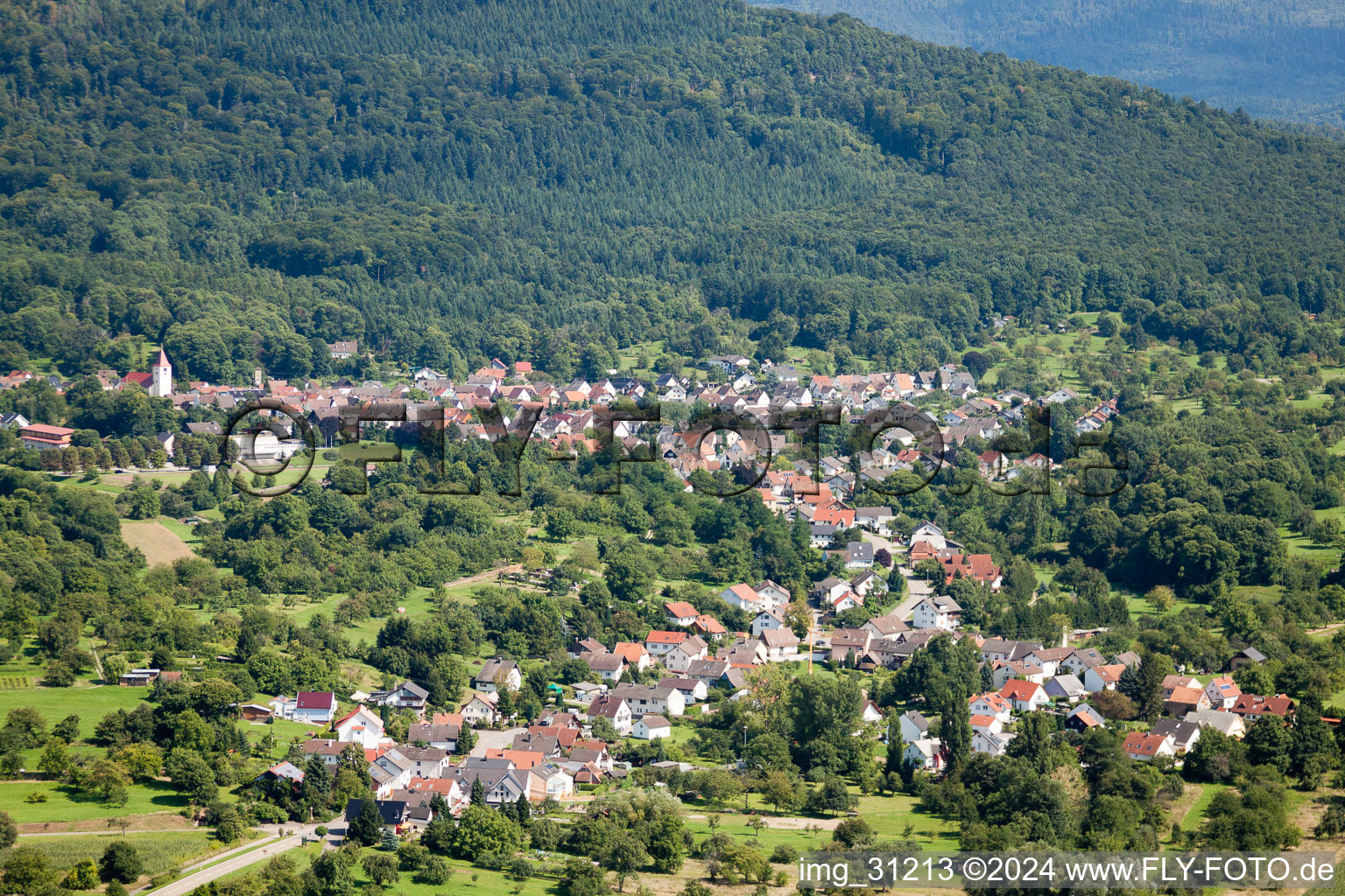 Vue aérienne de Quartier Oberweier in Gaggenau dans le département Bade-Wurtemberg, Allemagne