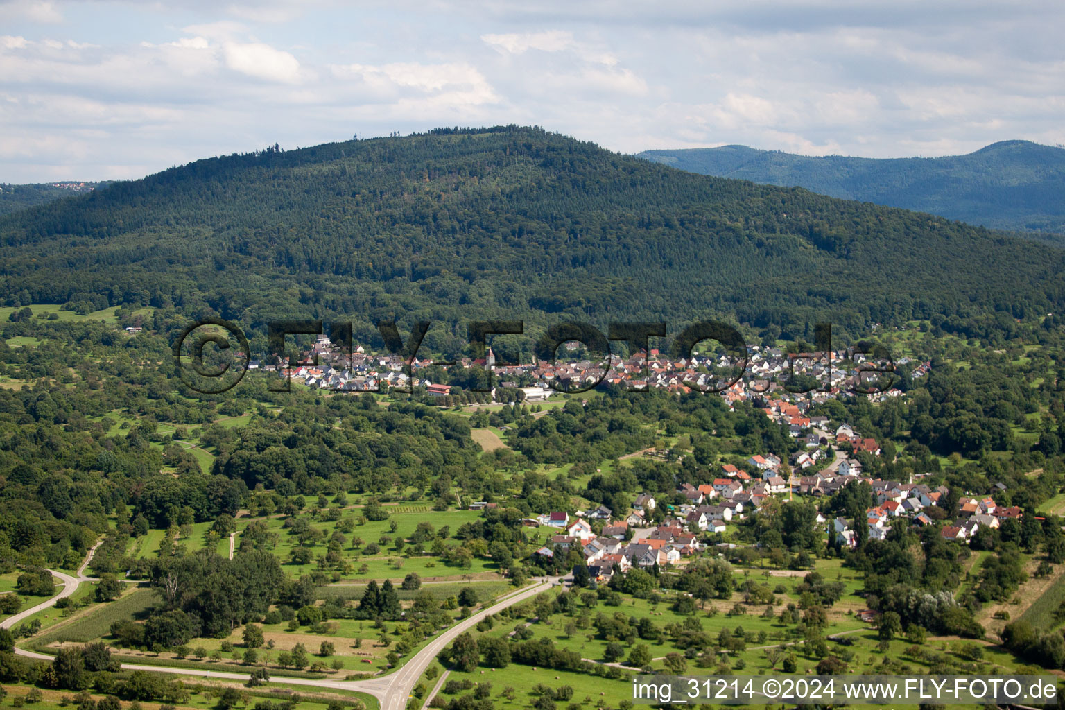 Vue aérienne de Quartier Oberweier in Gaggenau dans le département Bade-Wurtemberg, Allemagne