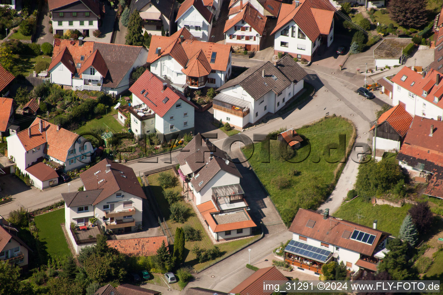 Quartier Gallenbach in Baden-Baden dans le département Bade-Wurtemberg, Allemagne hors des airs