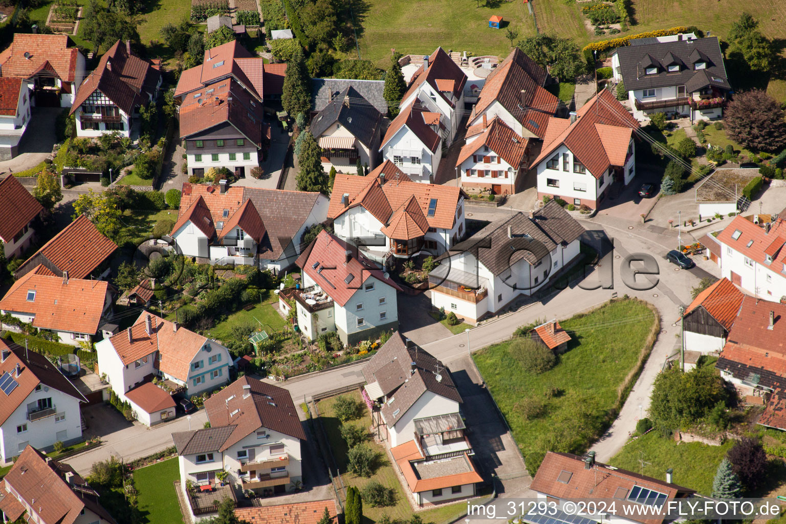 Quartier Gallenbach in Baden-Baden dans le département Bade-Wurtemberg, Allemagne depuis l'avion