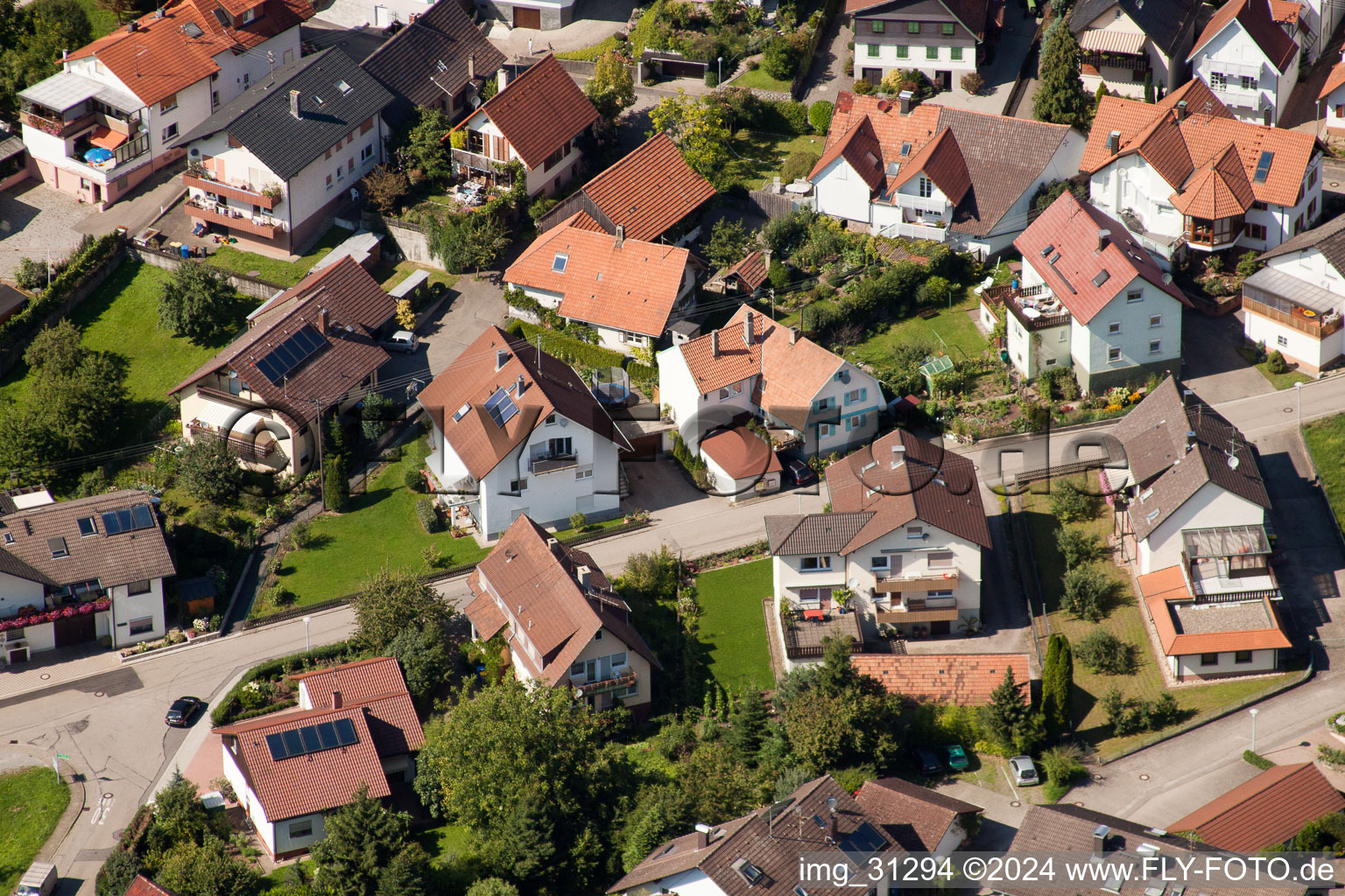 Vue aérienne de Quartier Varnhalt in Baden-Baden dans le département Bade-Wurtemberg, Allemagne