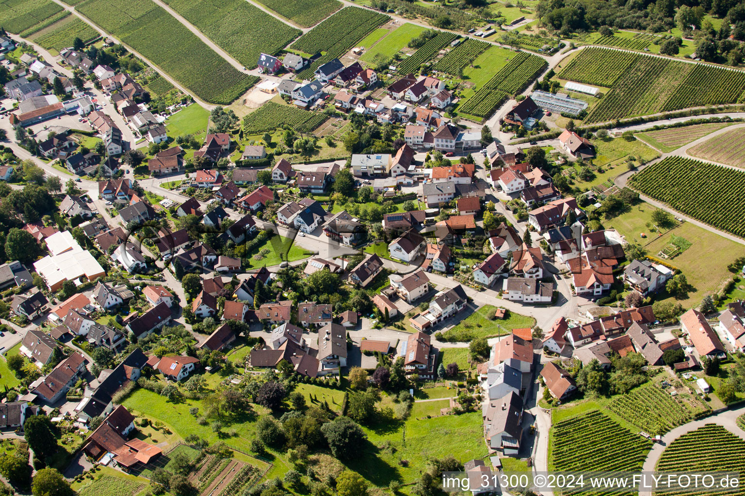 Vue oblique de Varnhalt, Gartenstr à le quartier Gallenbach in Baden-Baden dans le département Bade-Wurtemberg, Allemagne